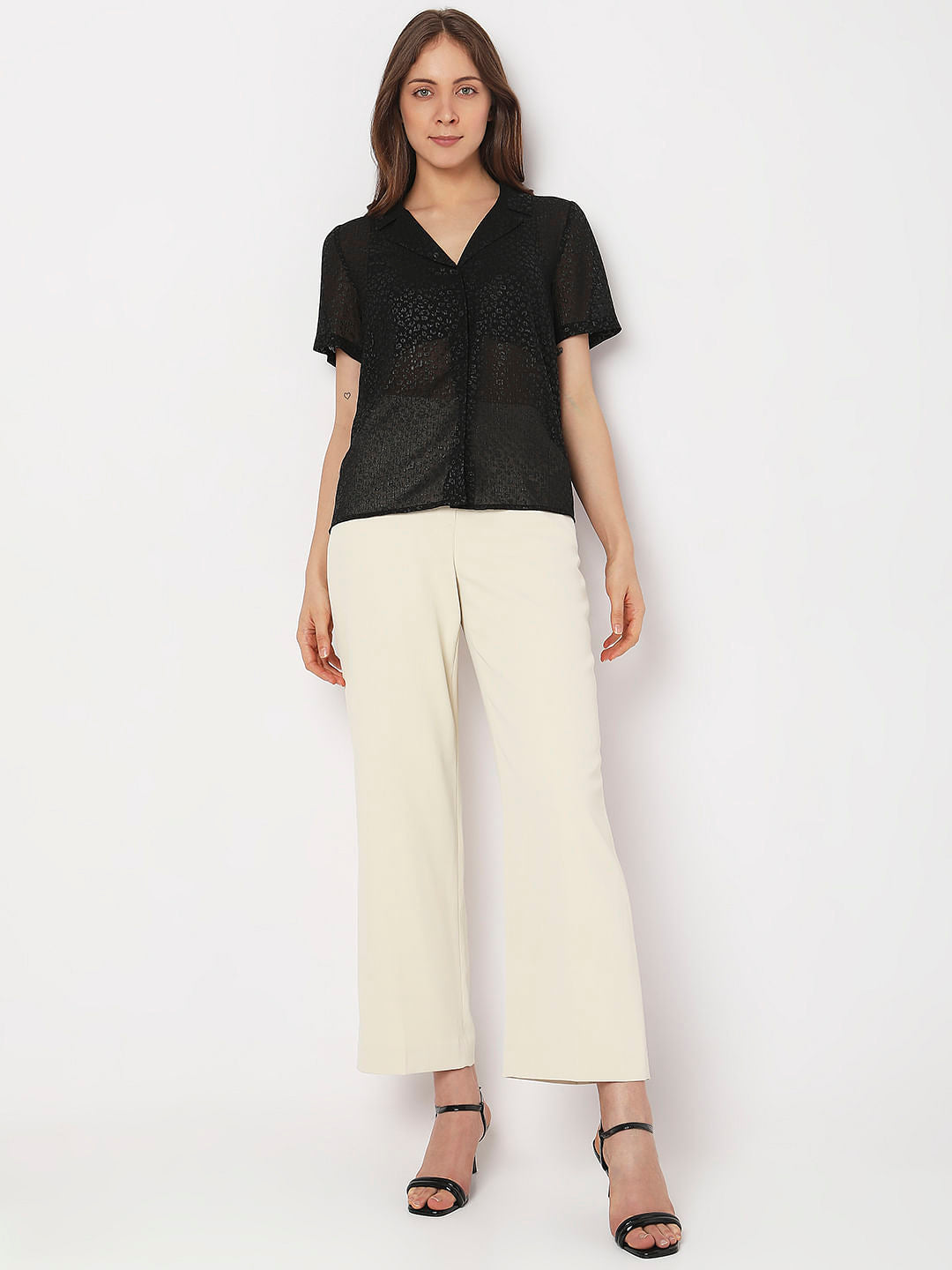 Black Animal Print Shirt