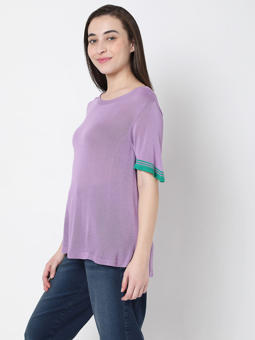 Lilac Knit Top