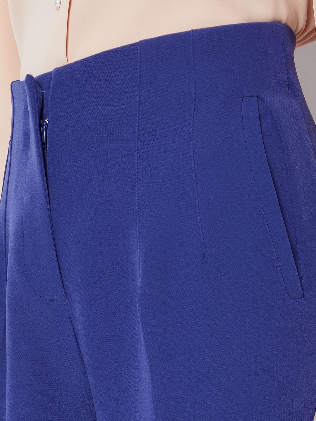 Dark Blue High Rise Pants