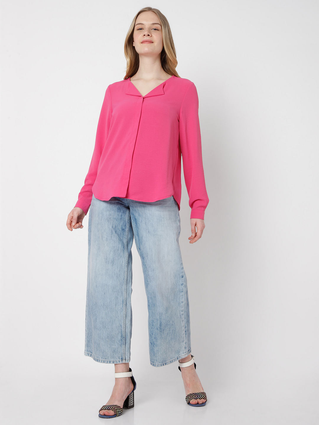 Pink Textured Shirt