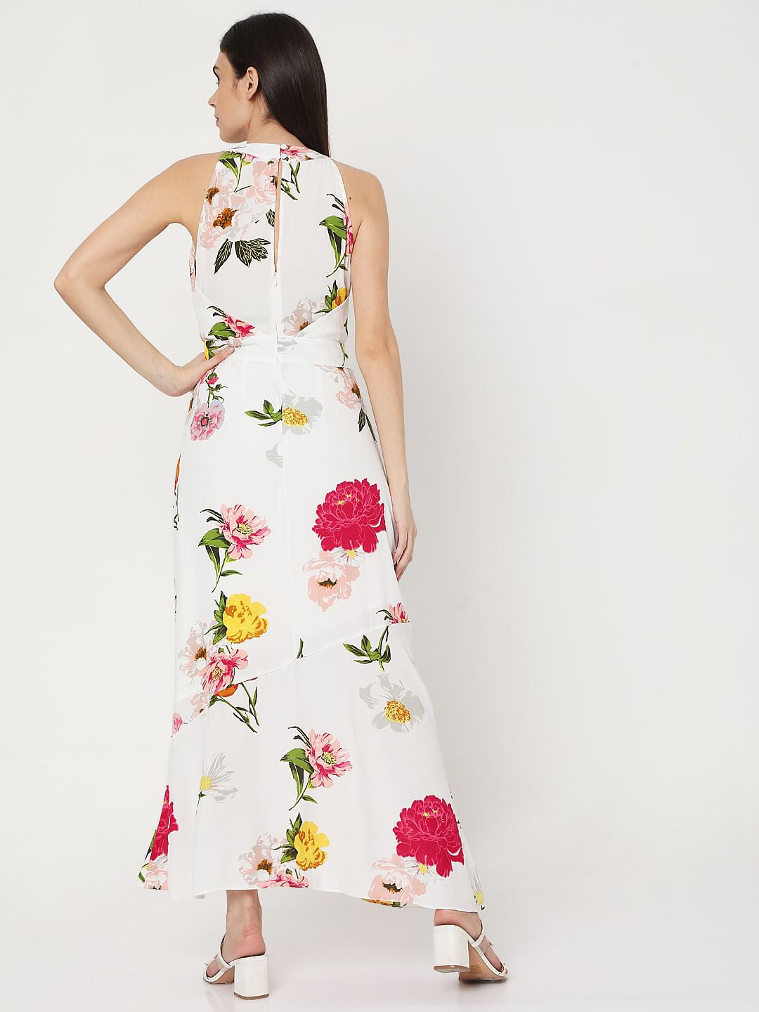White Floral Maxi Dress