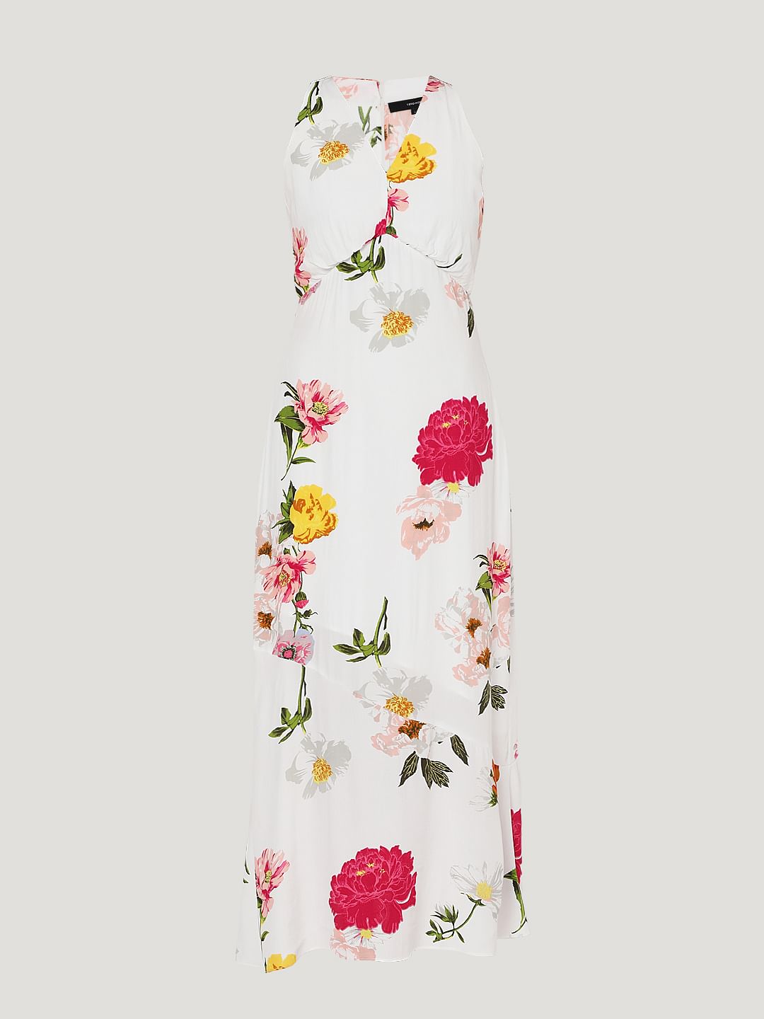 White Floral Maxi Dress