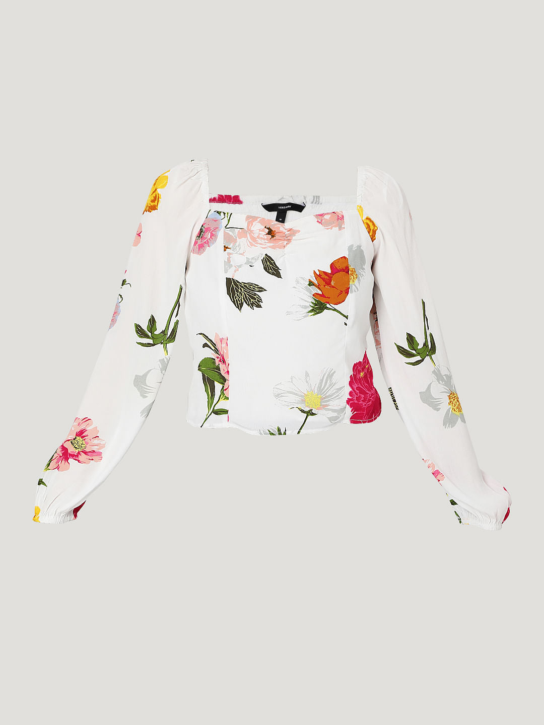 White Floral Top