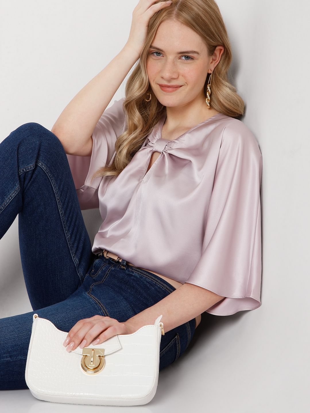 Light Pink Satin Top