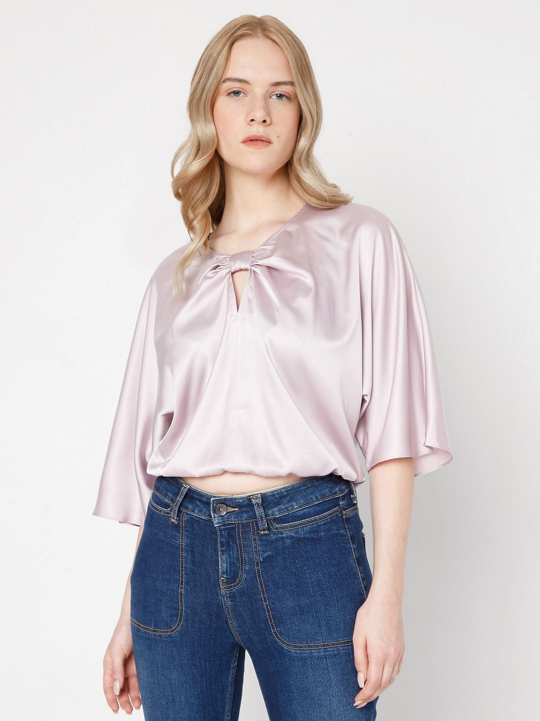Light Pink Satin Top
