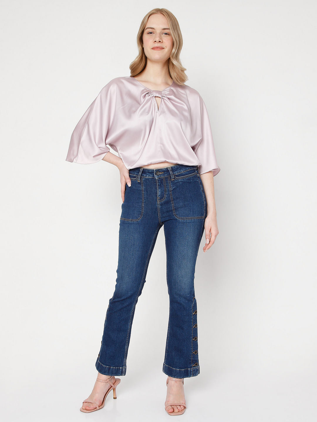 Light Pink Satin Top