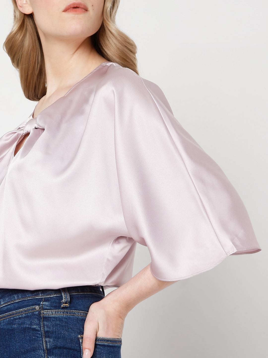 Light Pink Satin Top