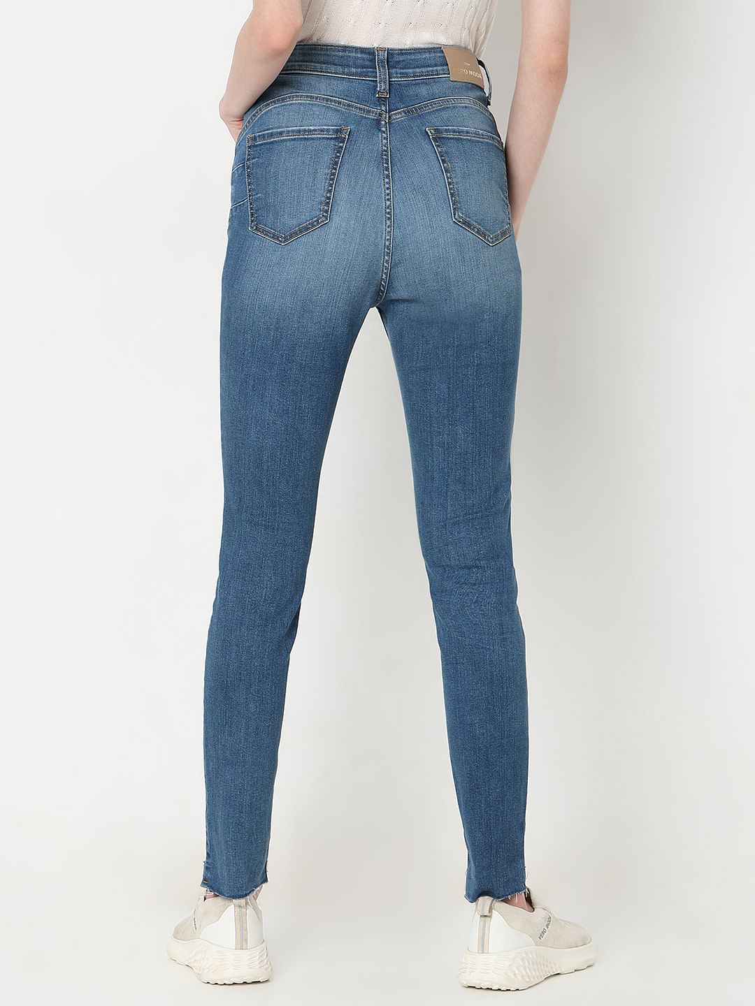 Blue High Rise Wendy Skinny Fit Jeans