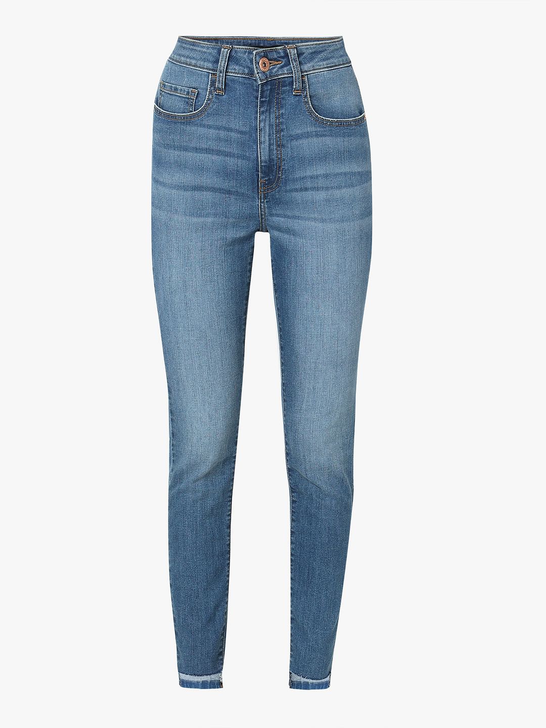 Blue High Rise Wendy Skinny Fit Jeans
