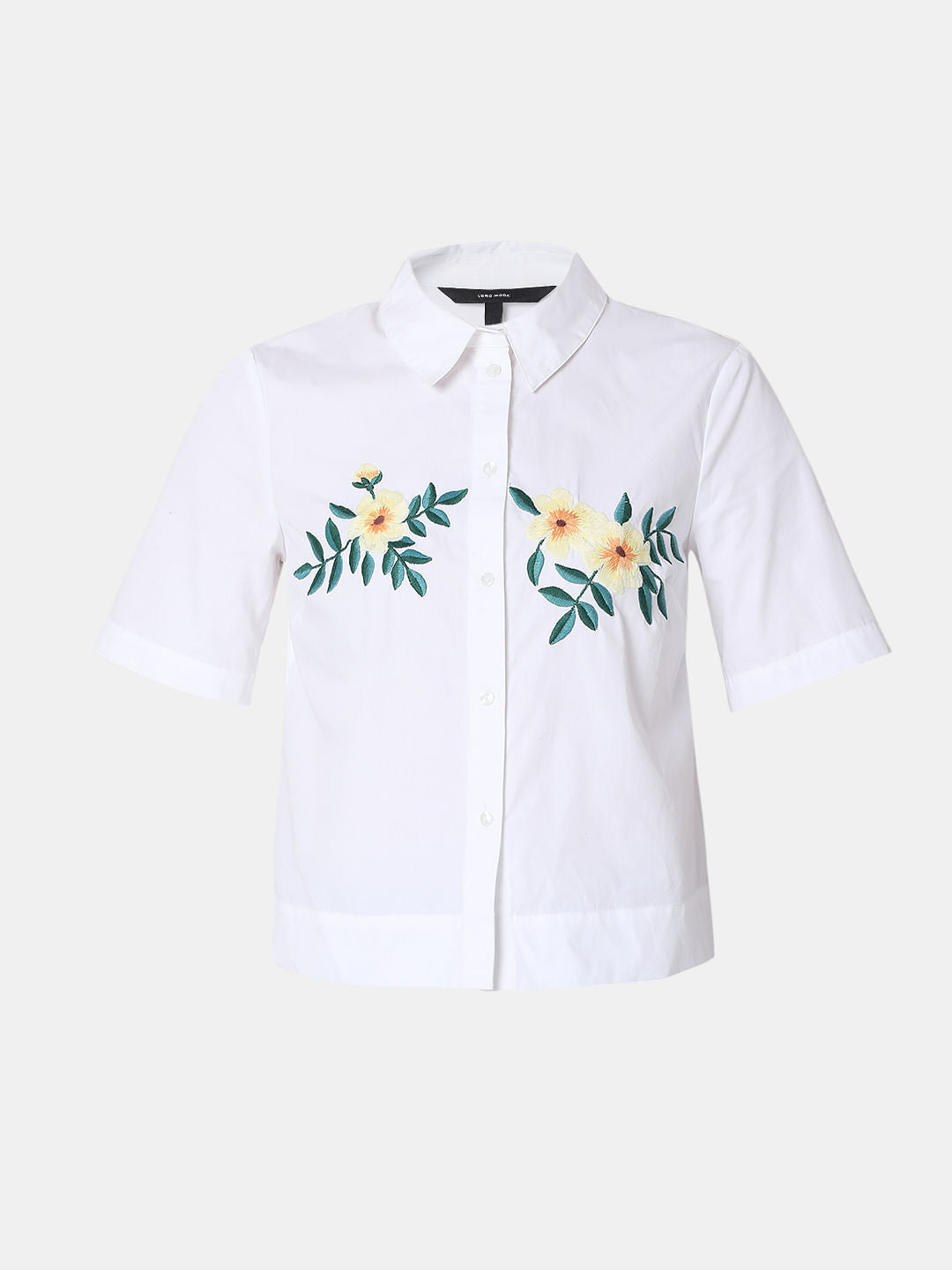 White Embroidered Shirt