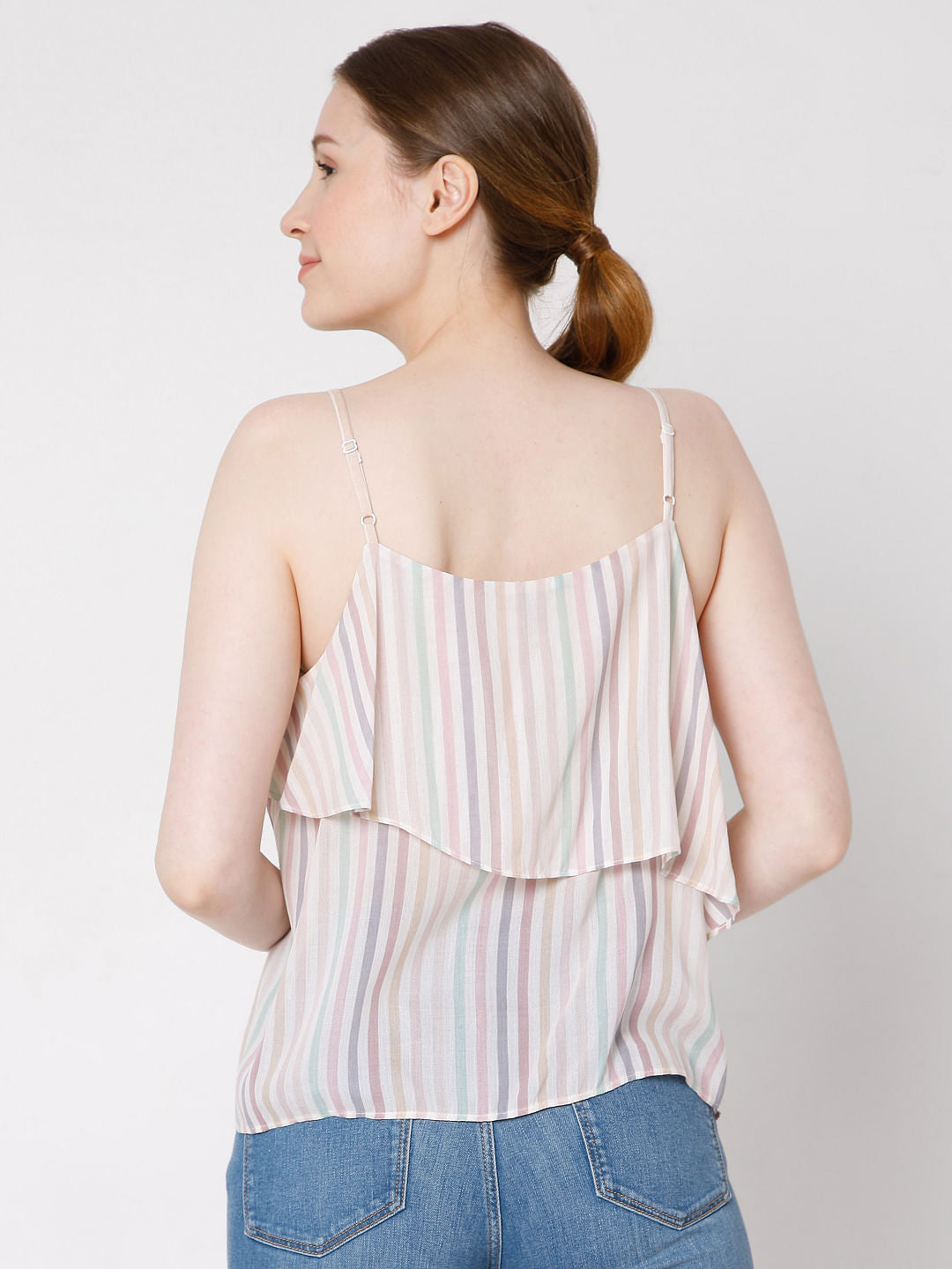 Multi-Coloured Striped Top