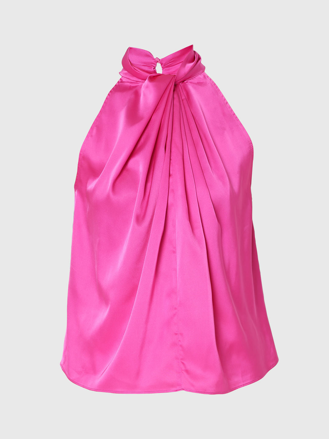 Fuschia Pink Halter Neck Top