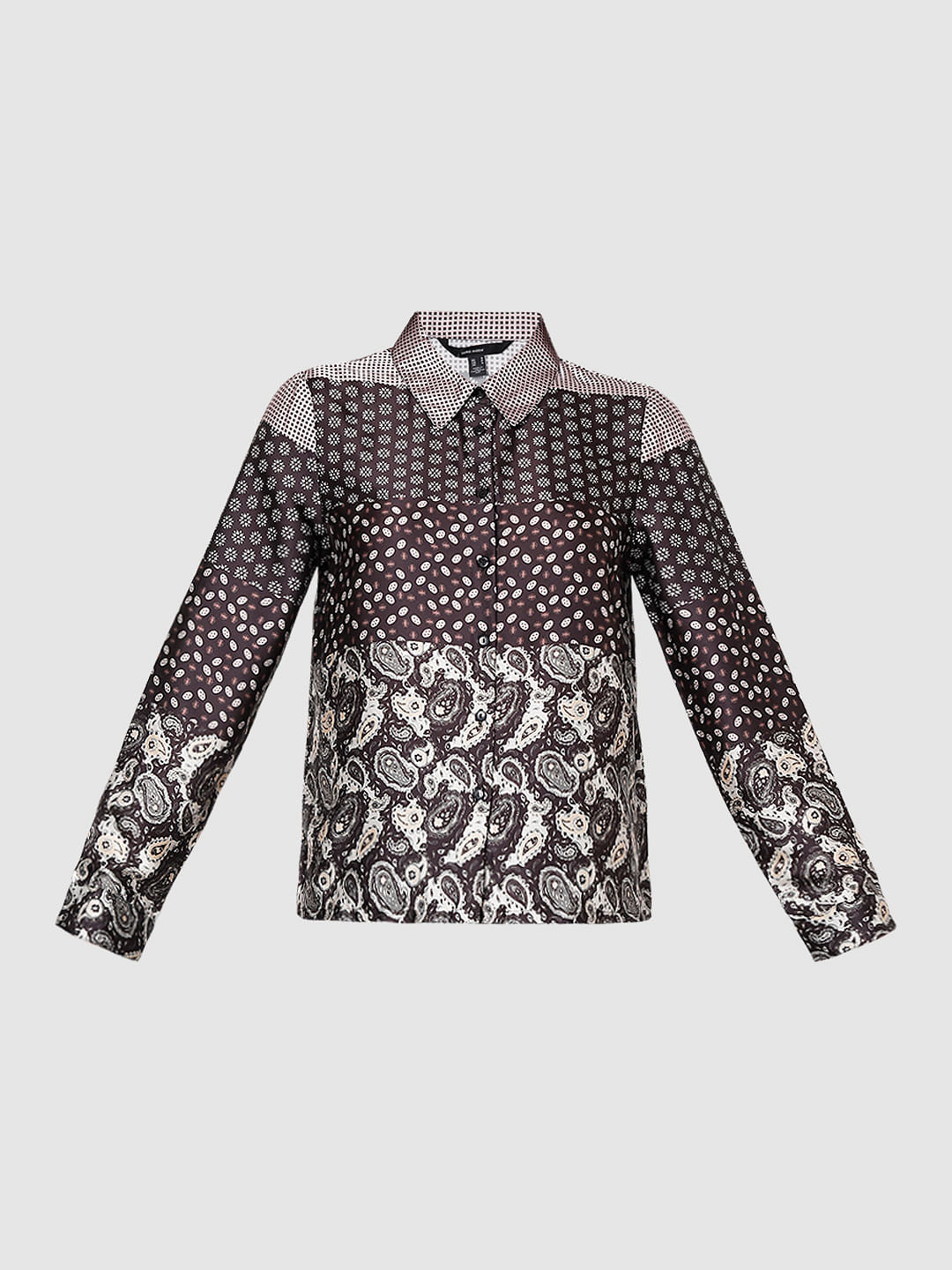 Dark Brown All Over Printed Shirt