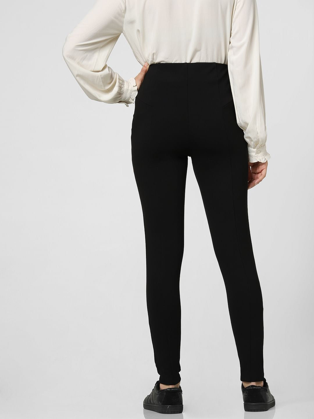Black High Rise Skinny Fit Leggings
