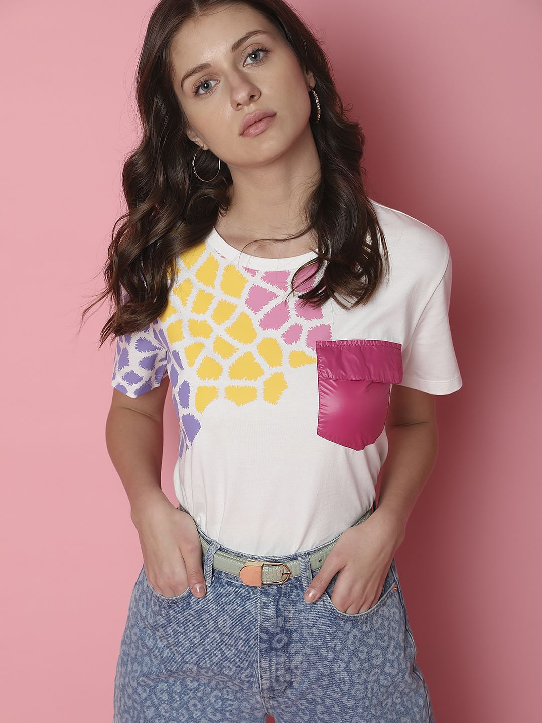 White Printed T-Shirt