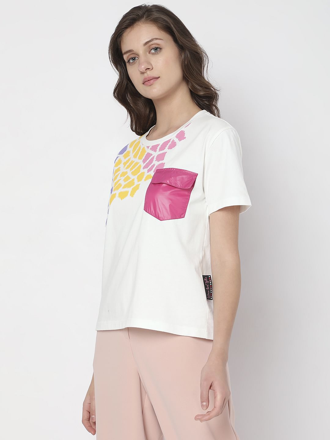 White Printed T-Shirt