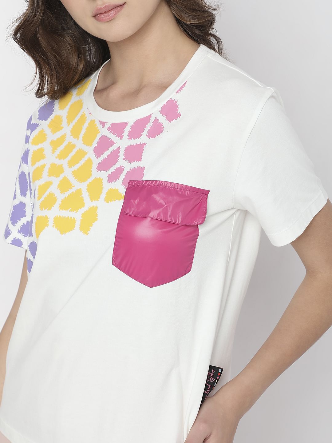 White Printed T-Shirt