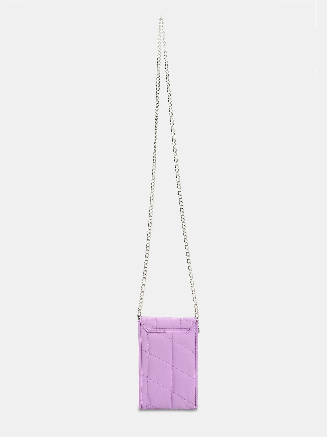 Purple Quilted Crossbody Bag