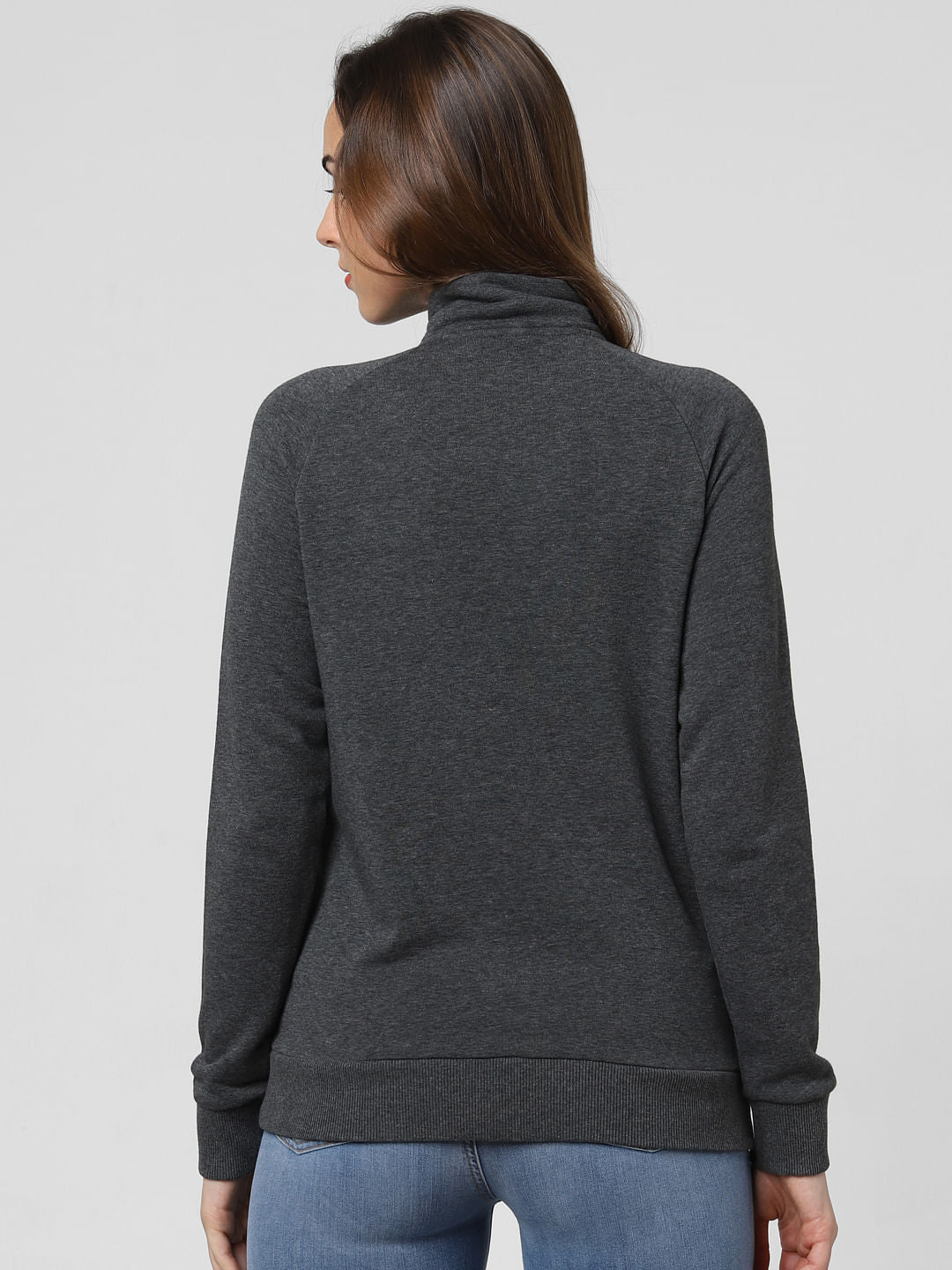 Grey Front Zip Jacket