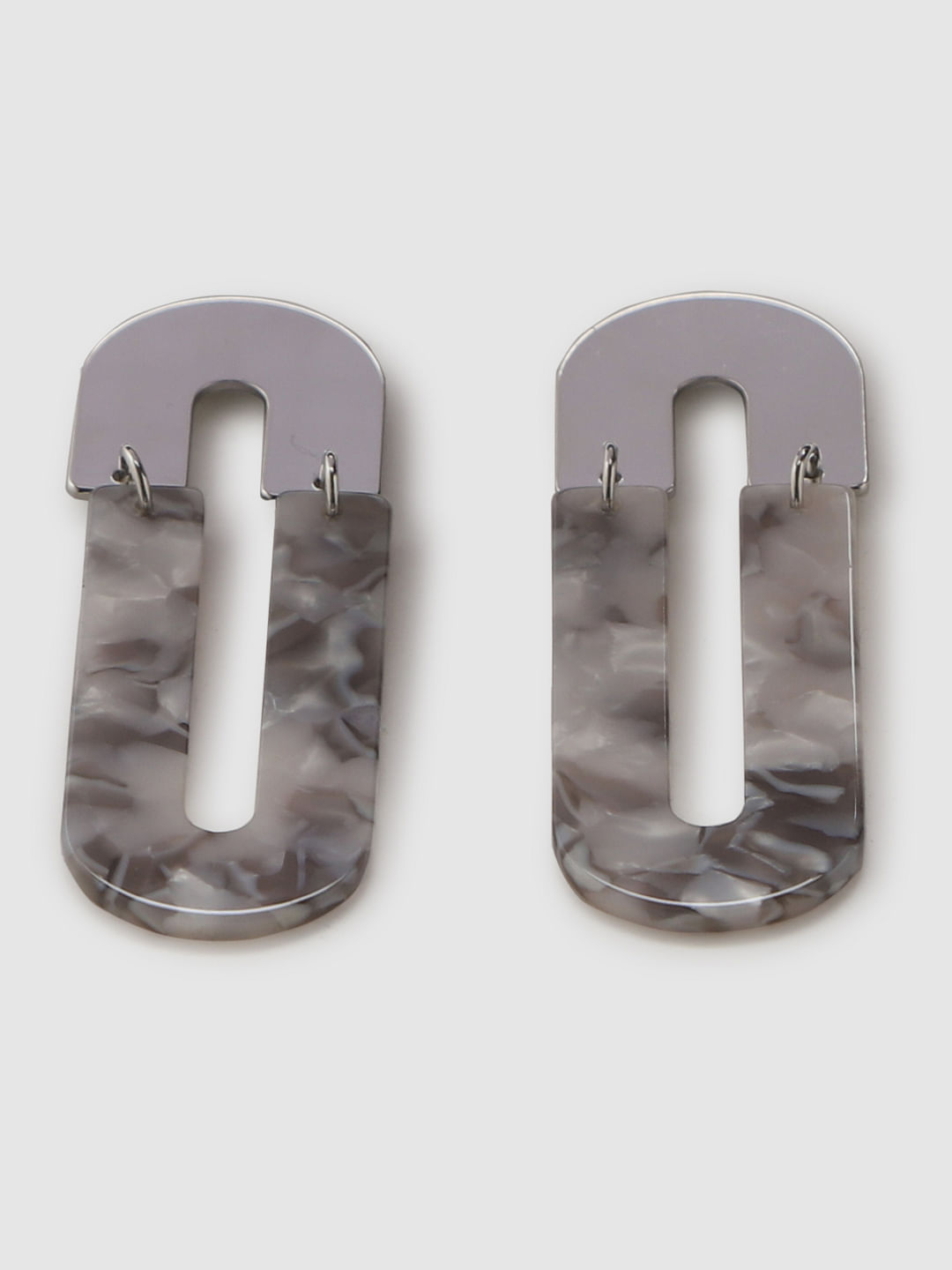 Silver Panel Earrings