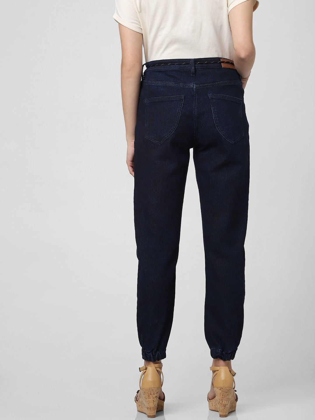 Dark Blue High Rise Joggers