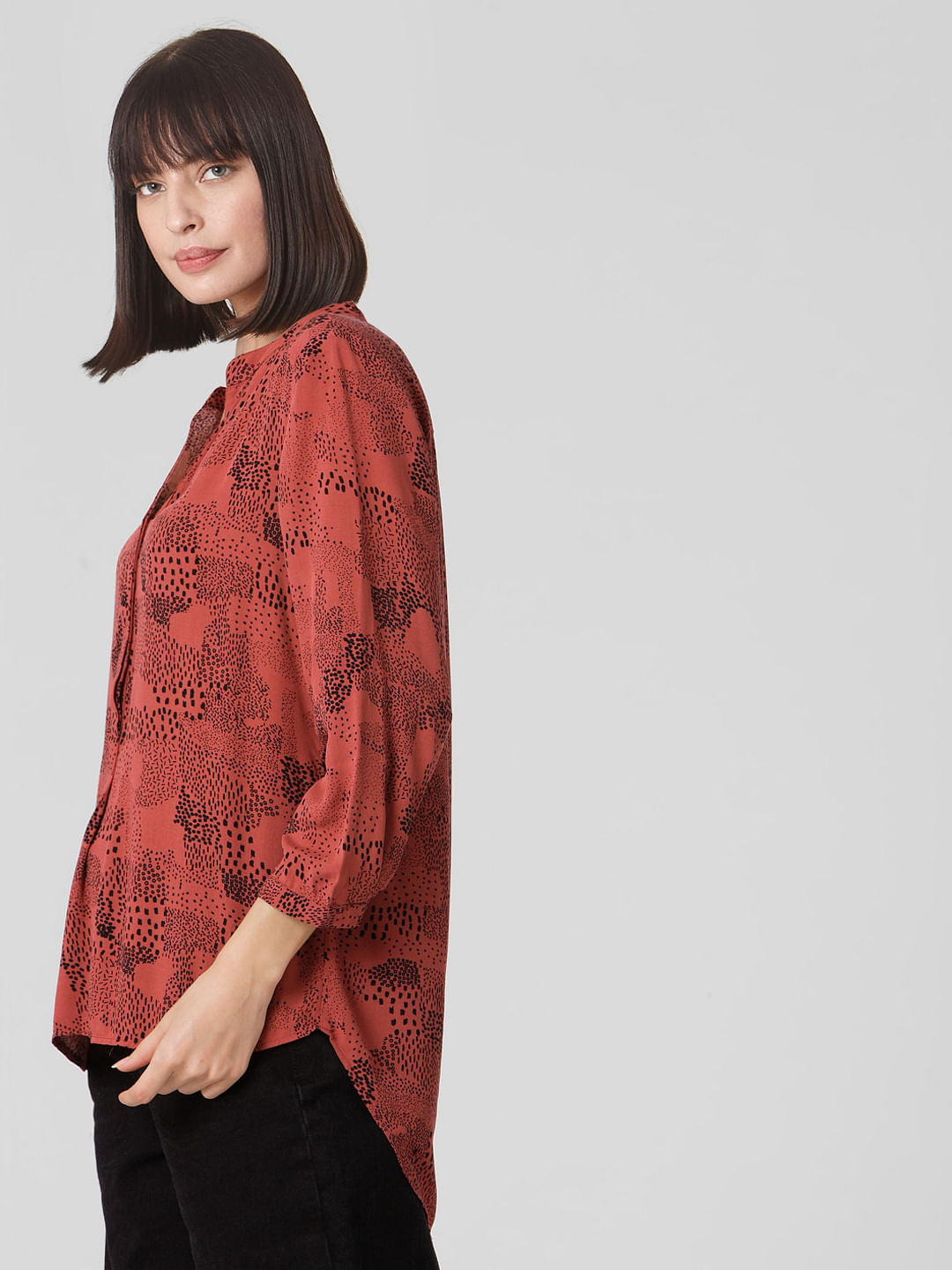 Rust All Over Print Top