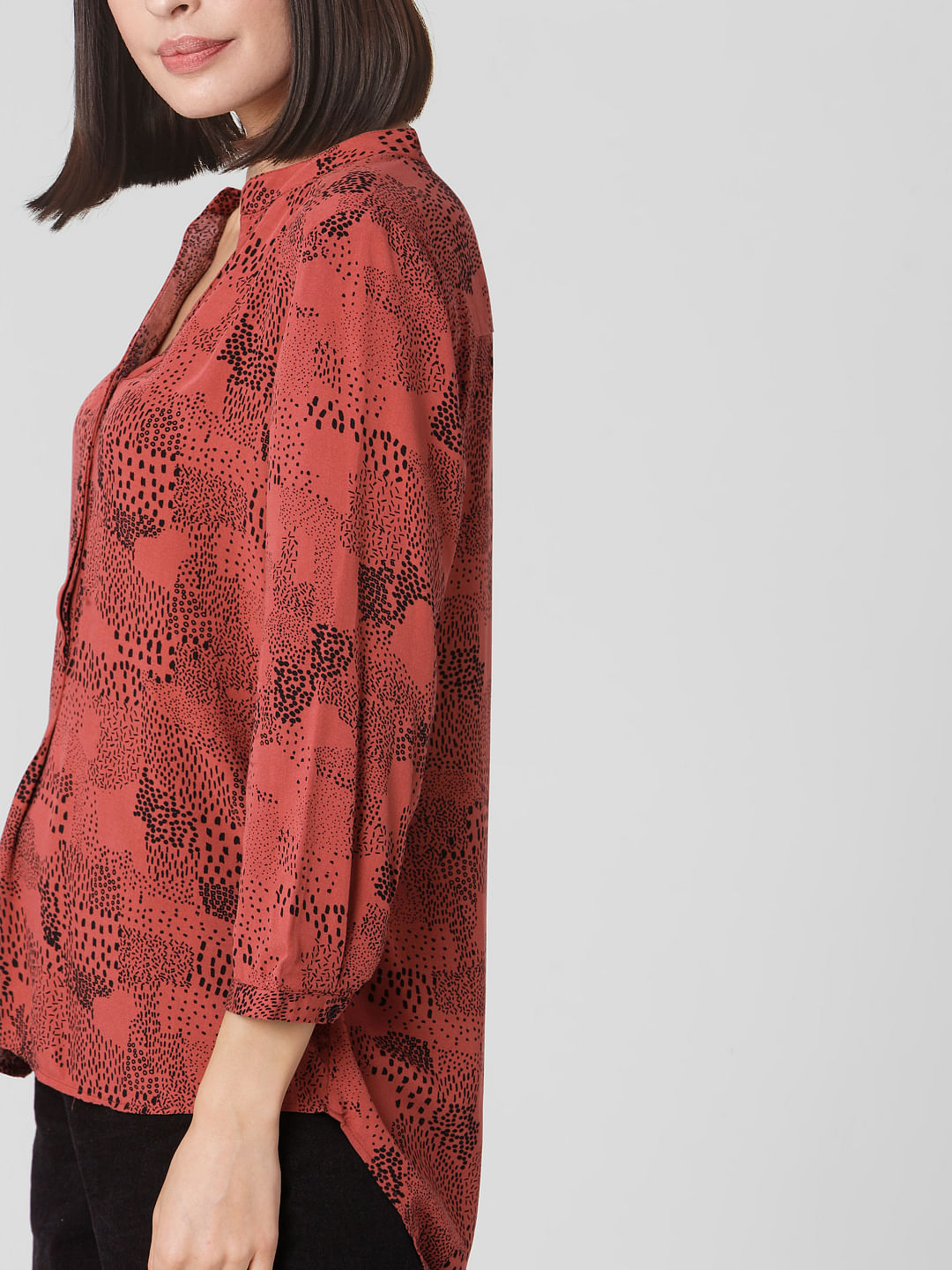 Rust All Over Print Top