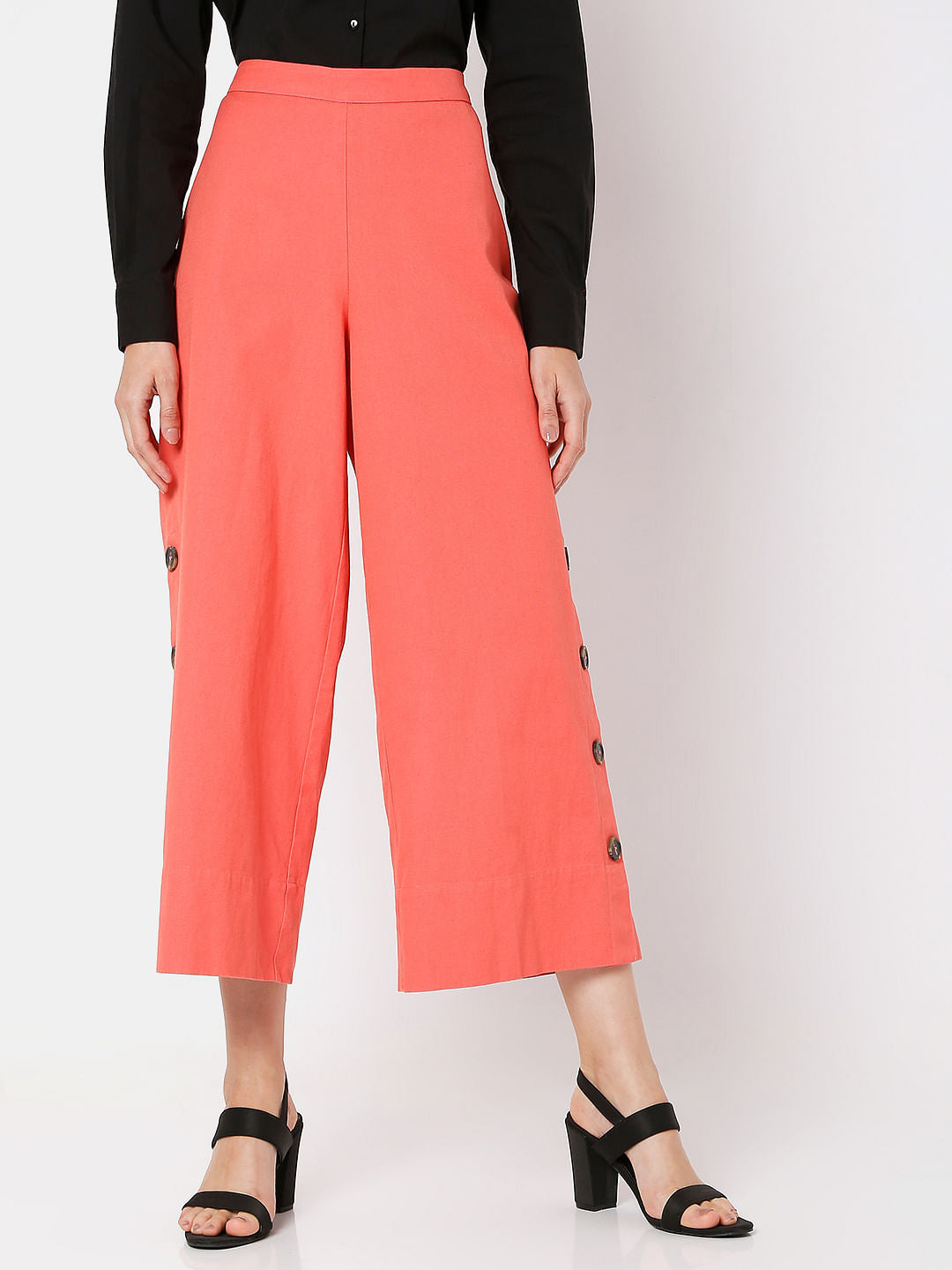 Pink High Rise Co-Ord Pants