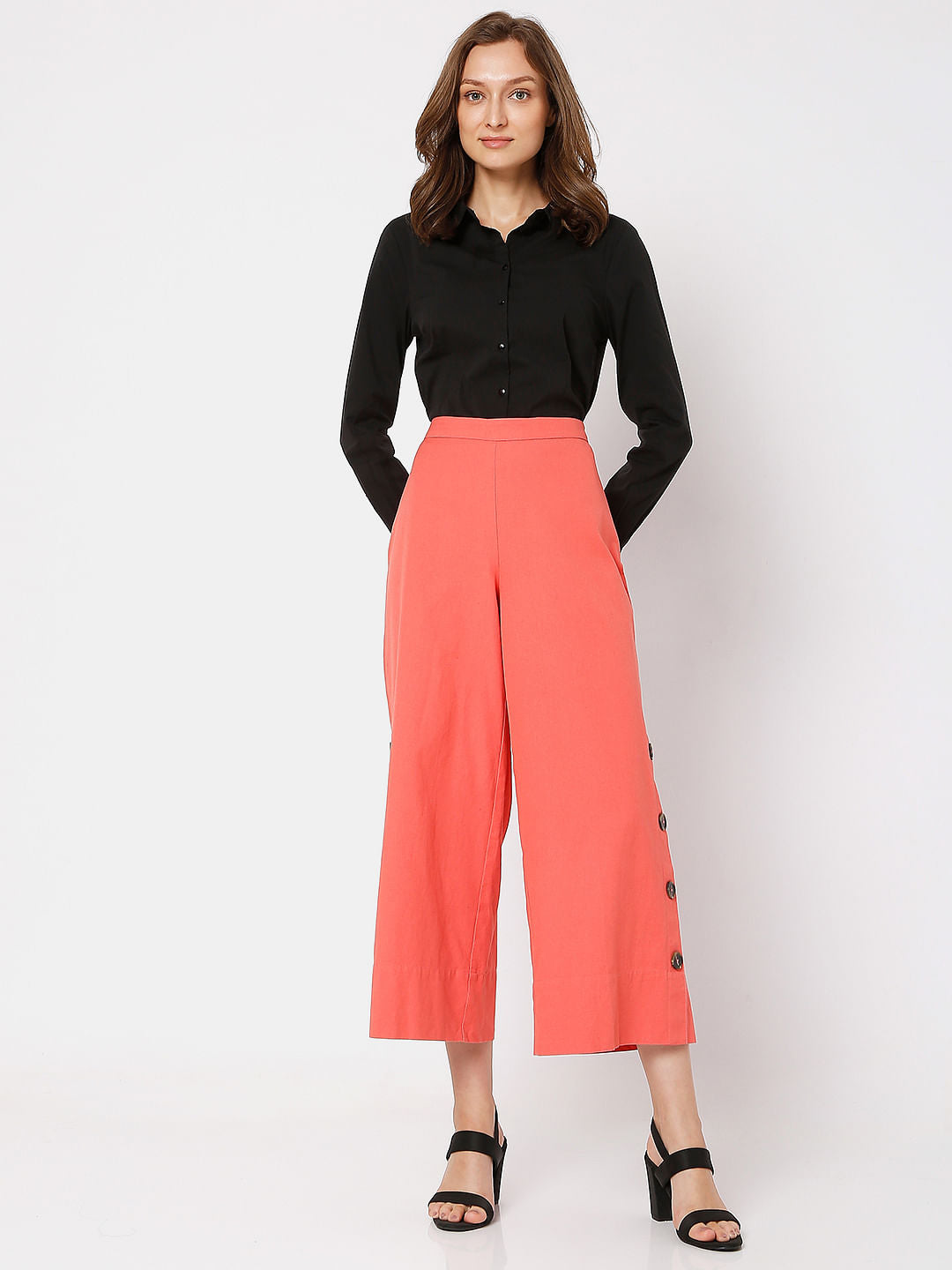 Pink High Rise Co-Ord Pants