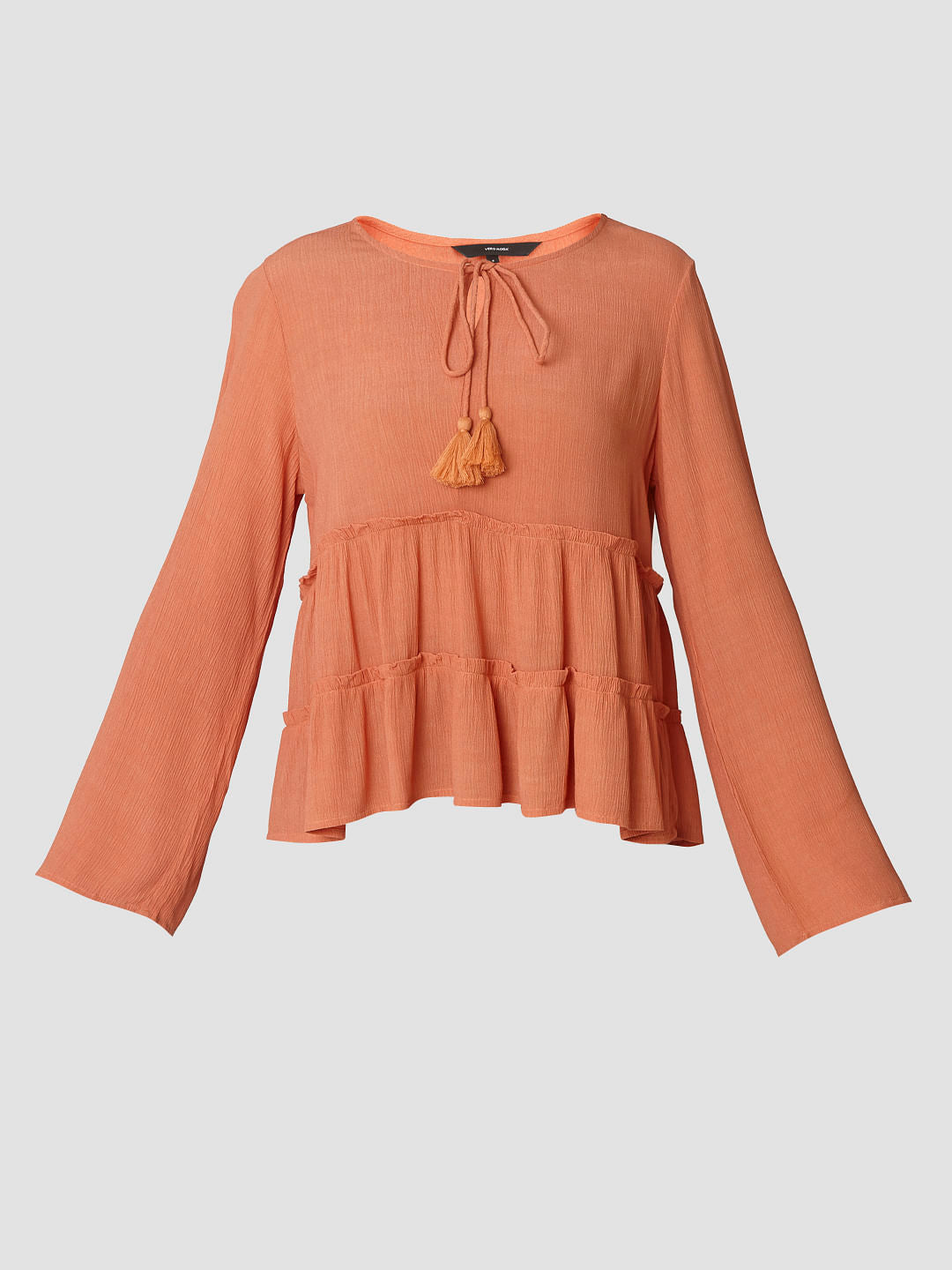 Light Orange Tiered Flared Top