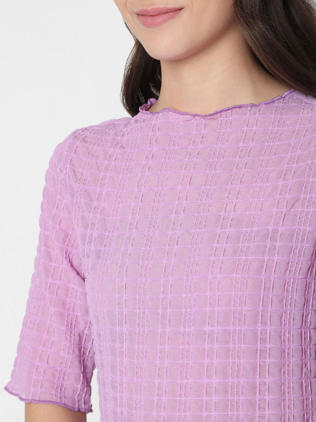 Purple Textured Top