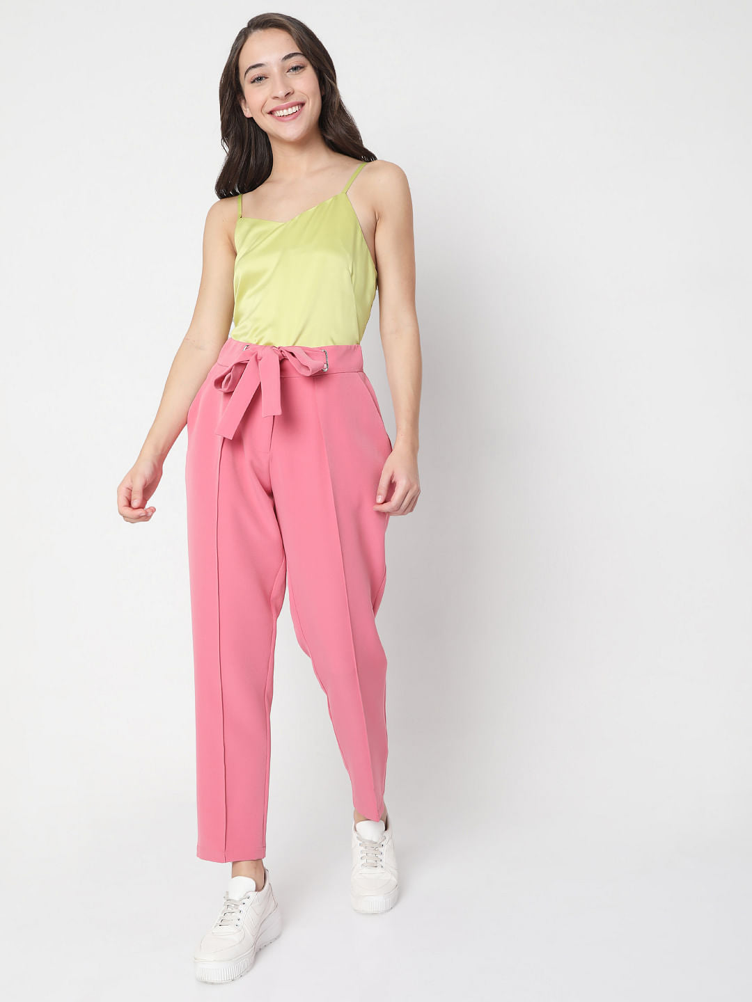 Pink Tailored Trousers