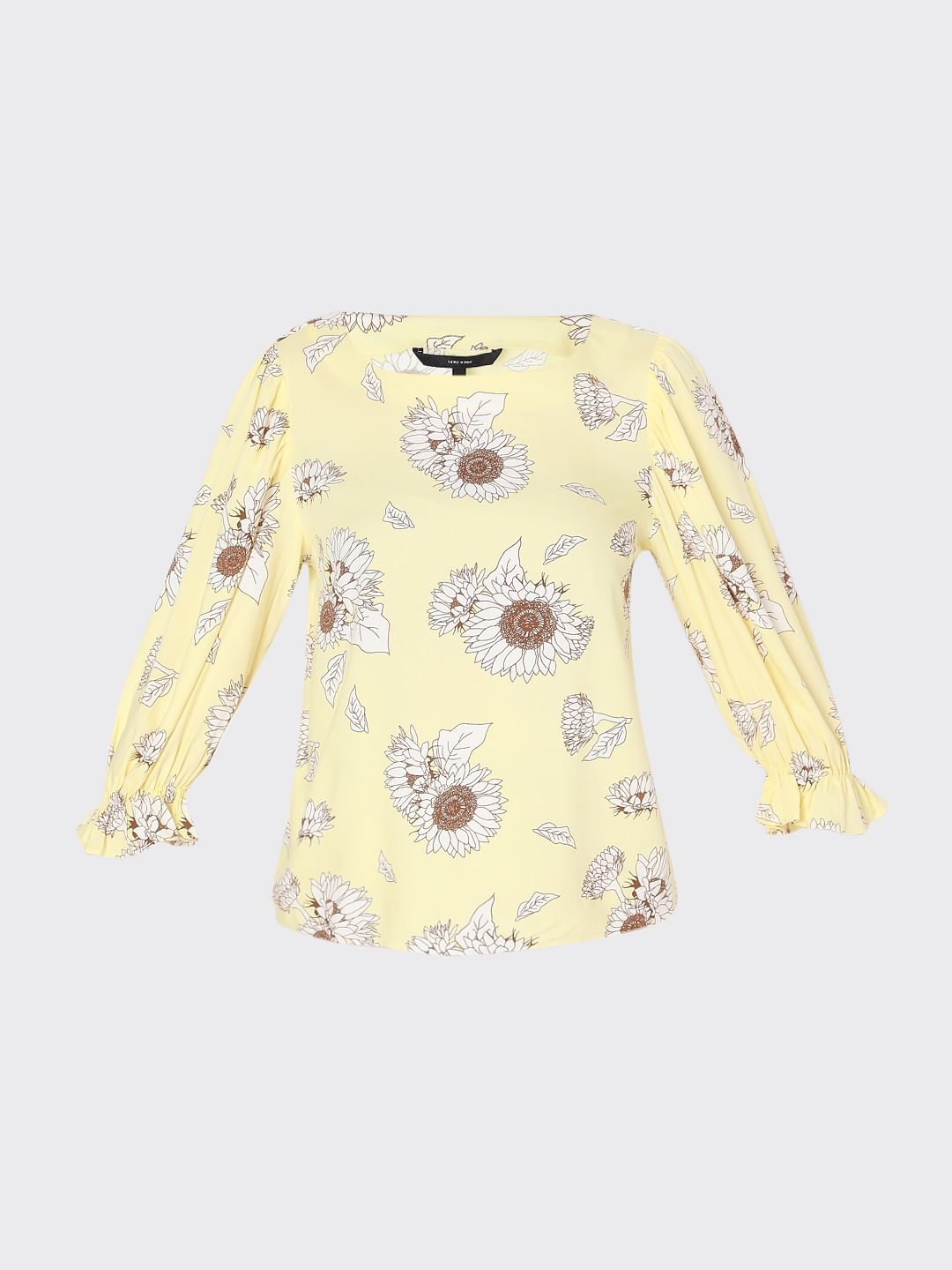 Yellow Floral Top
