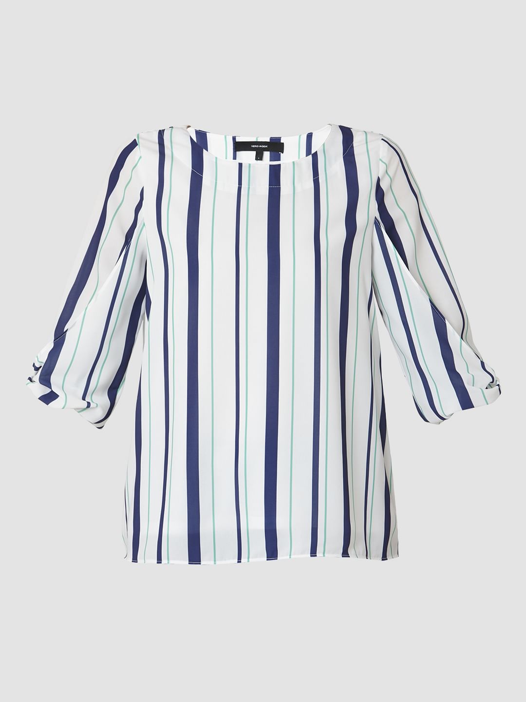White Striped Top