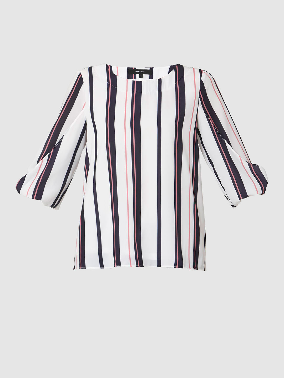 White Striped Top