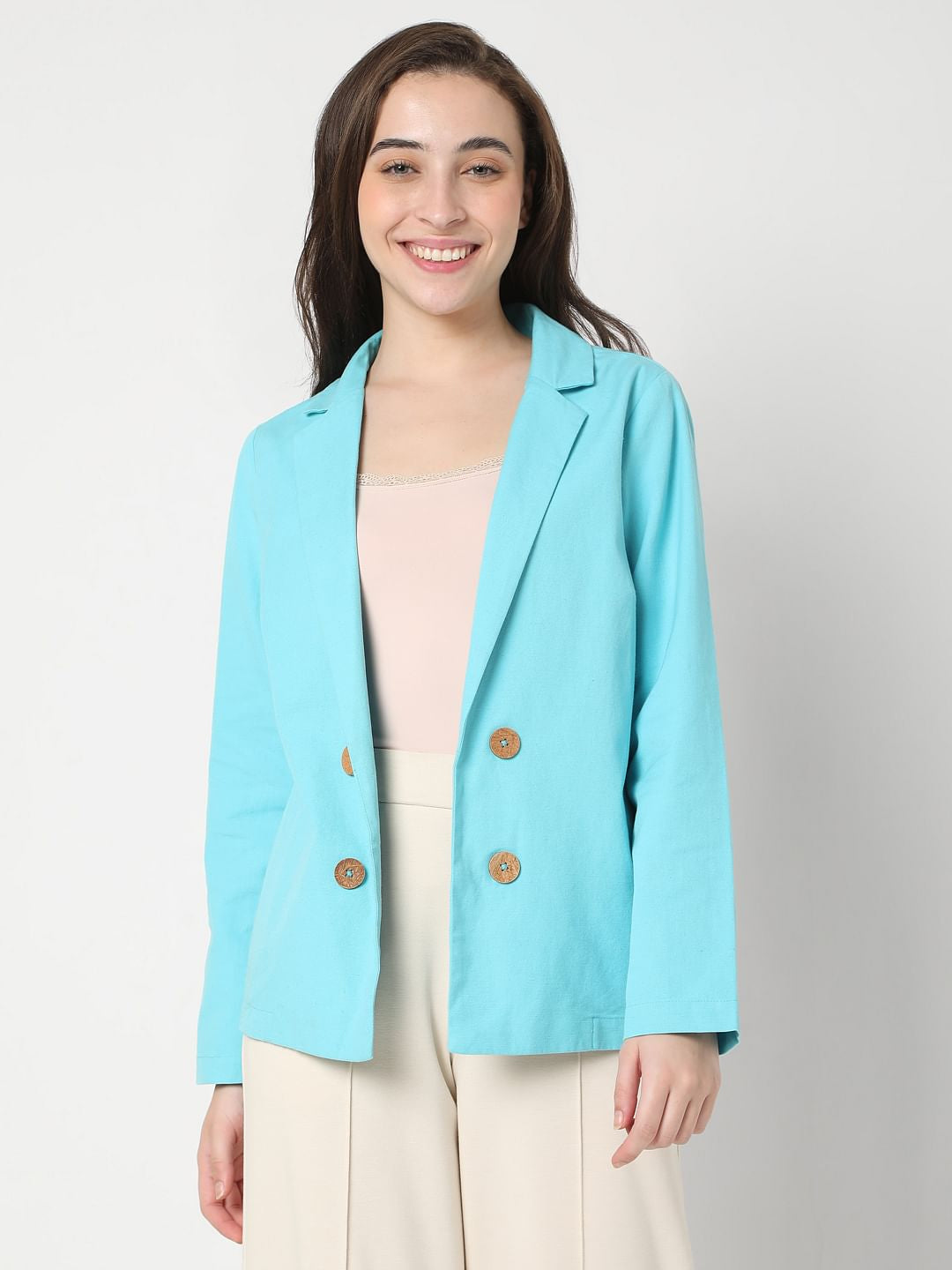 Light Blue Co-Ord Set Blazer