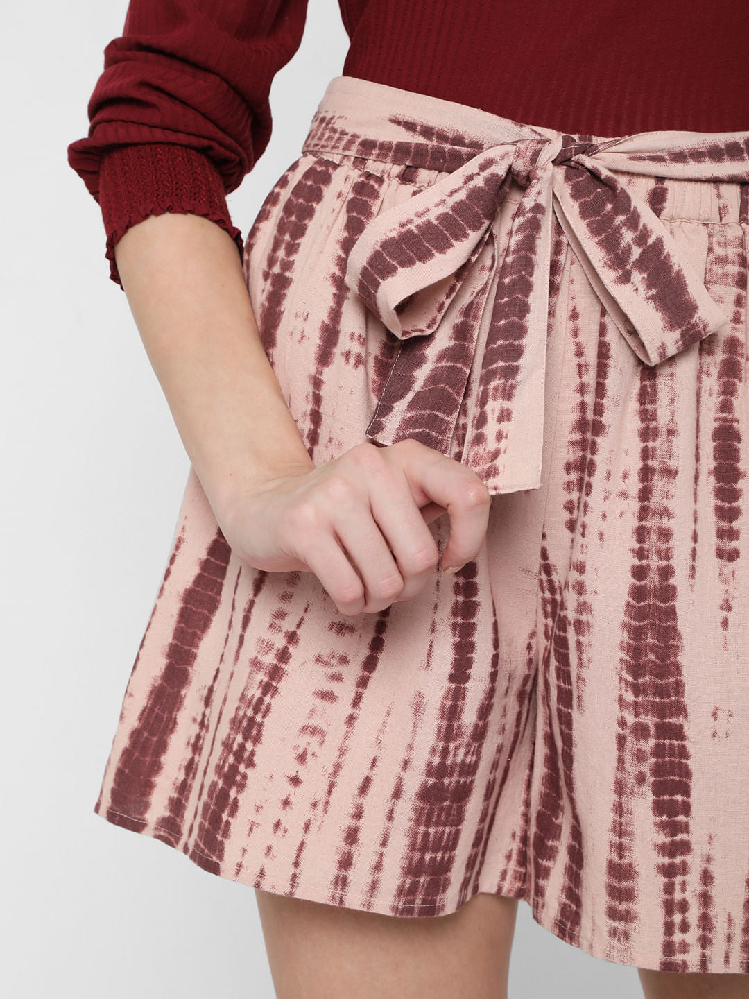 Pink Organic Cotton Tie Dye Shorts