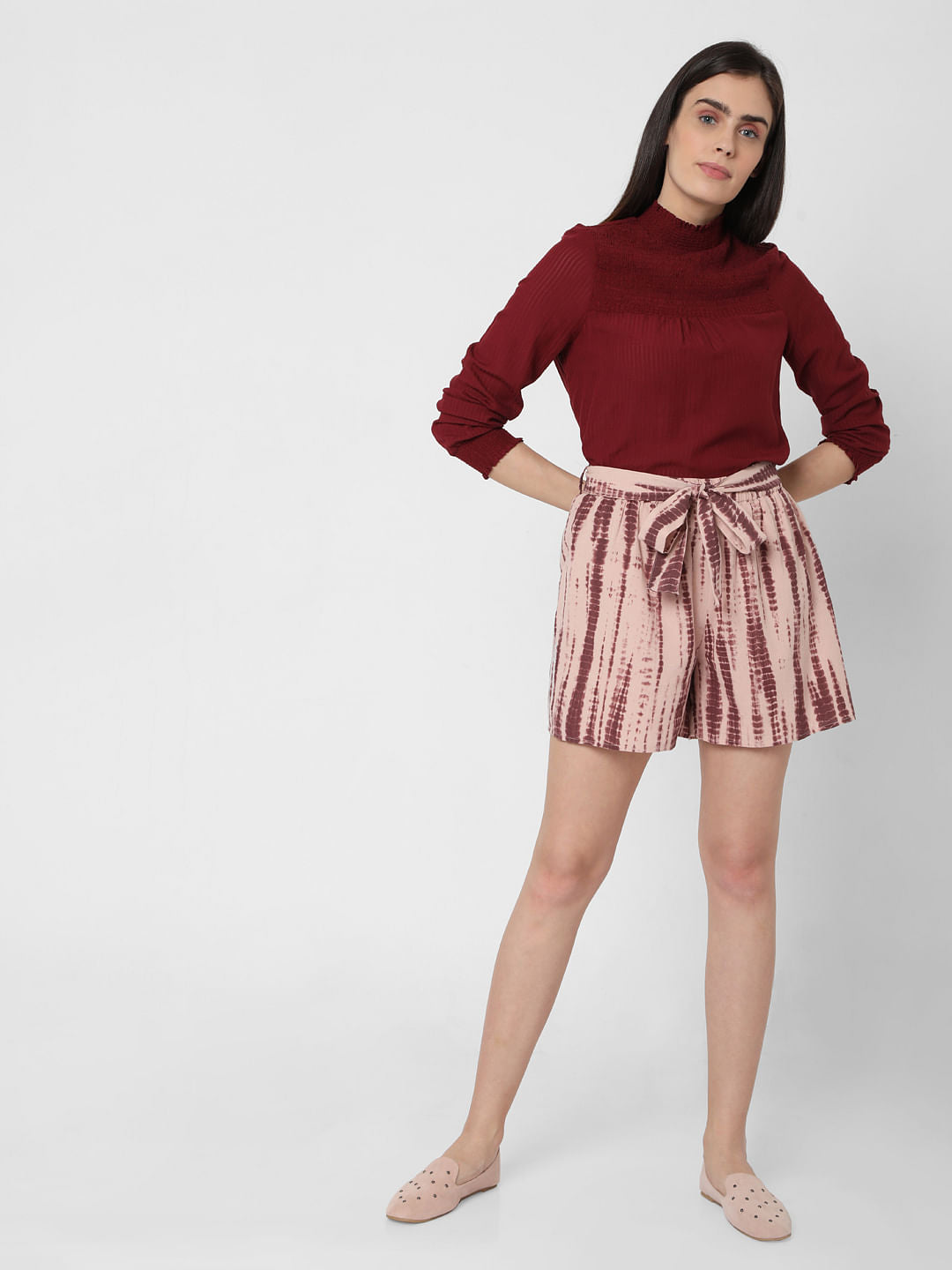 Pink Organic Cotton Tie Dye Shorts