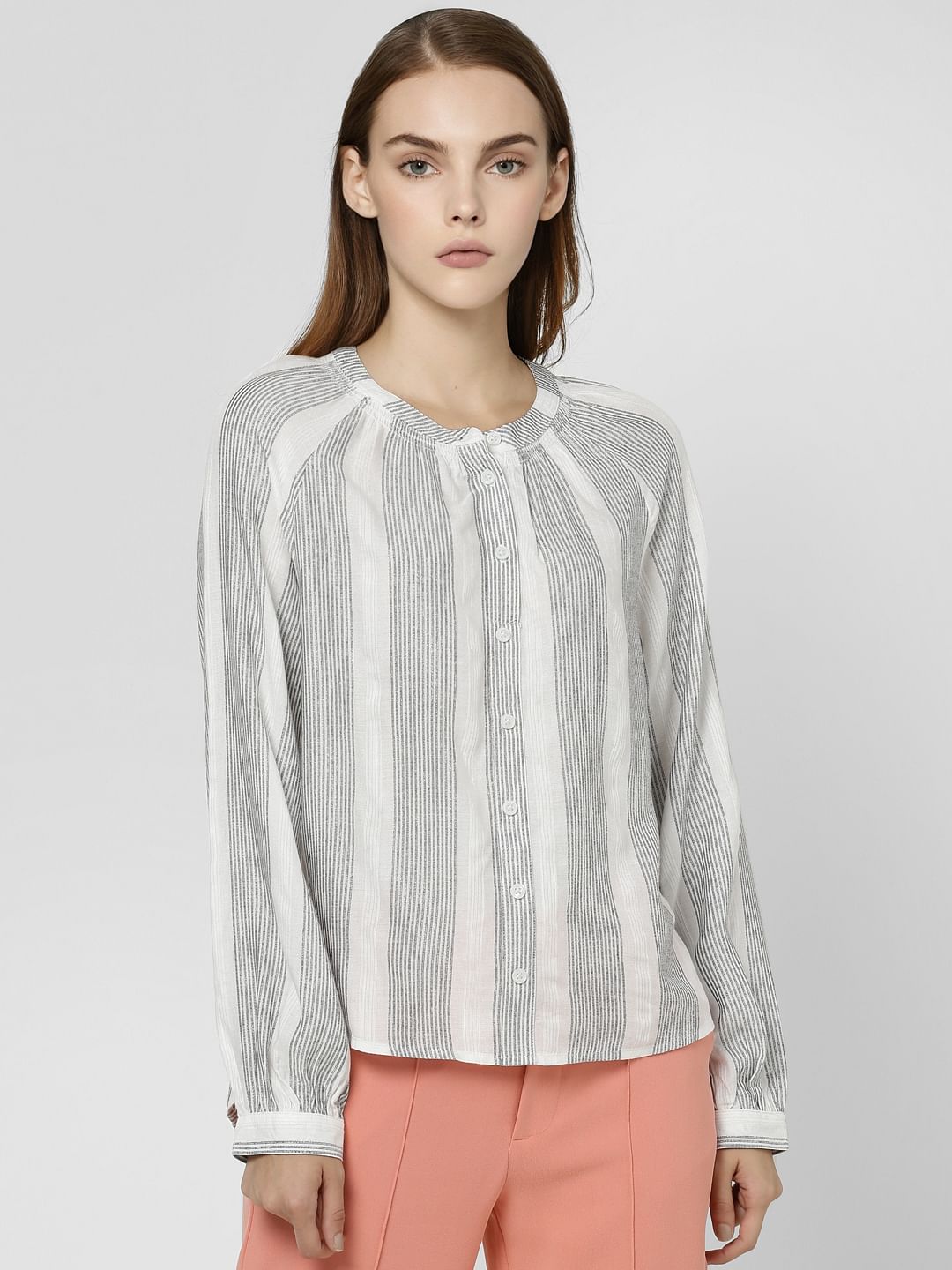 White Striped Shirt