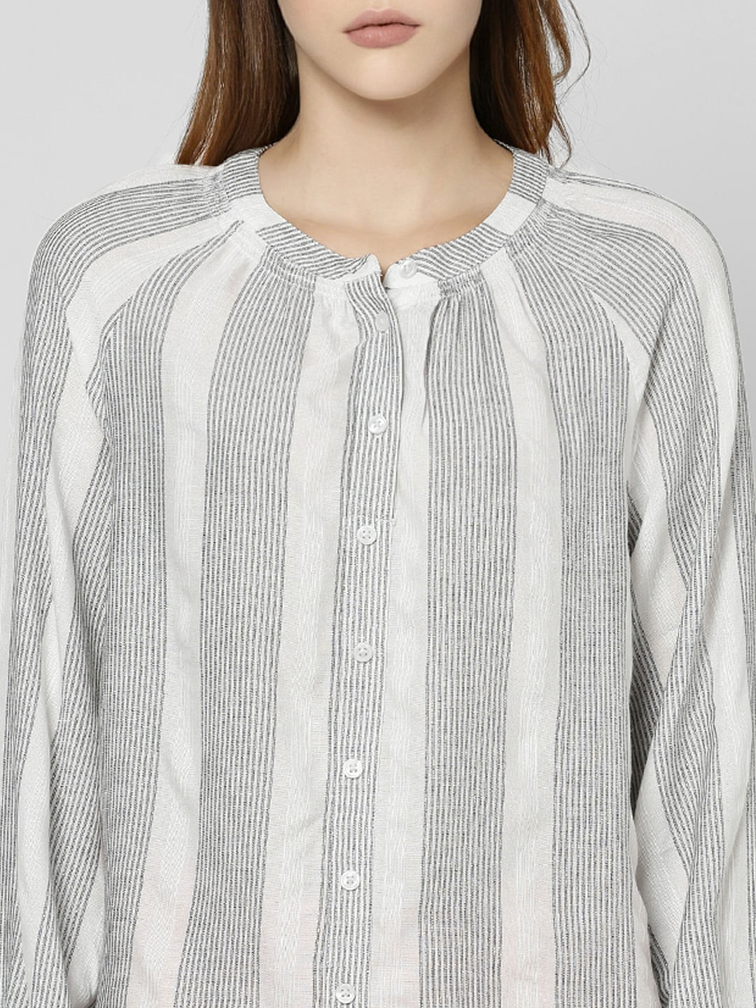 White Striped Shirt