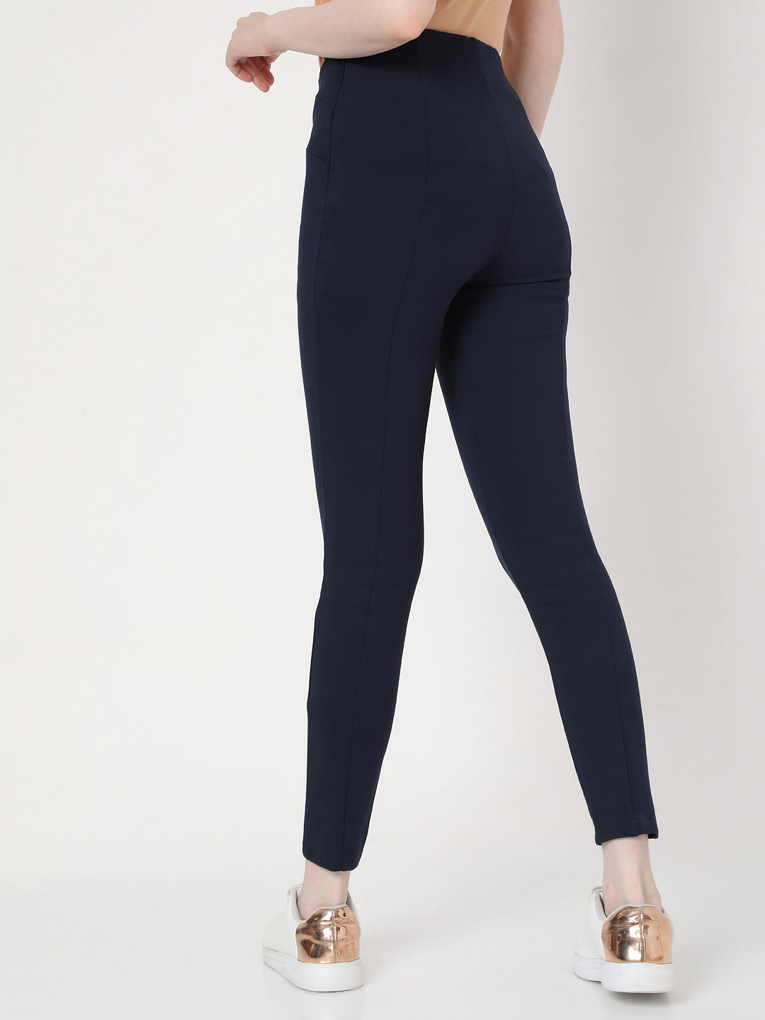 Navy Blue High Rise Leggings