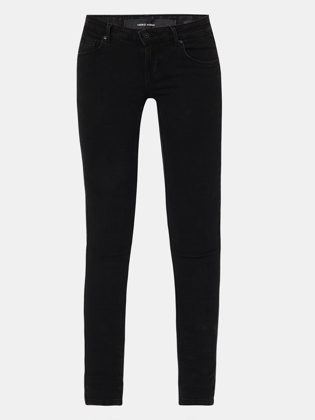Dark Grey Low Rise Wendy Skinny Jeans