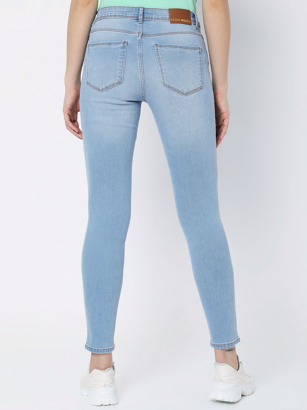 Light Blue Mid Rise Wendy Skinny Jeans