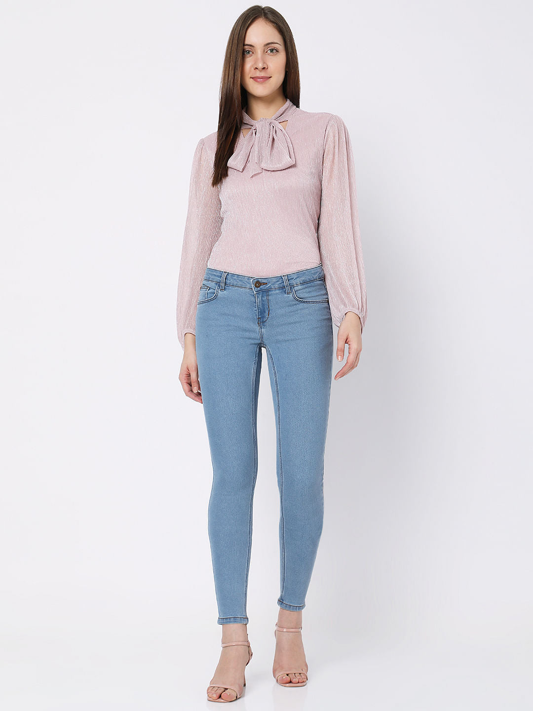Light Blue Low Rise Wendy Skinny Jeans