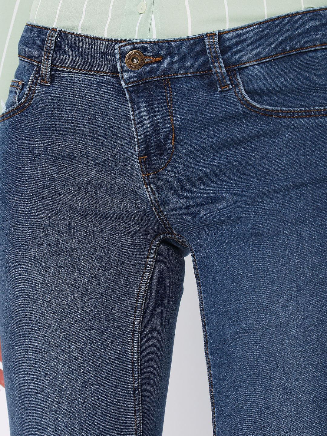 Blue Low Rise Wendy Skinny Jeans
