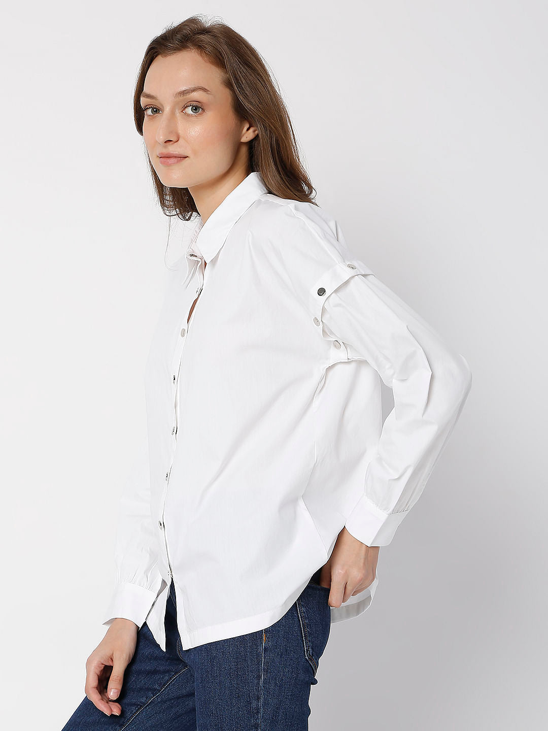 White Poplin Shirt