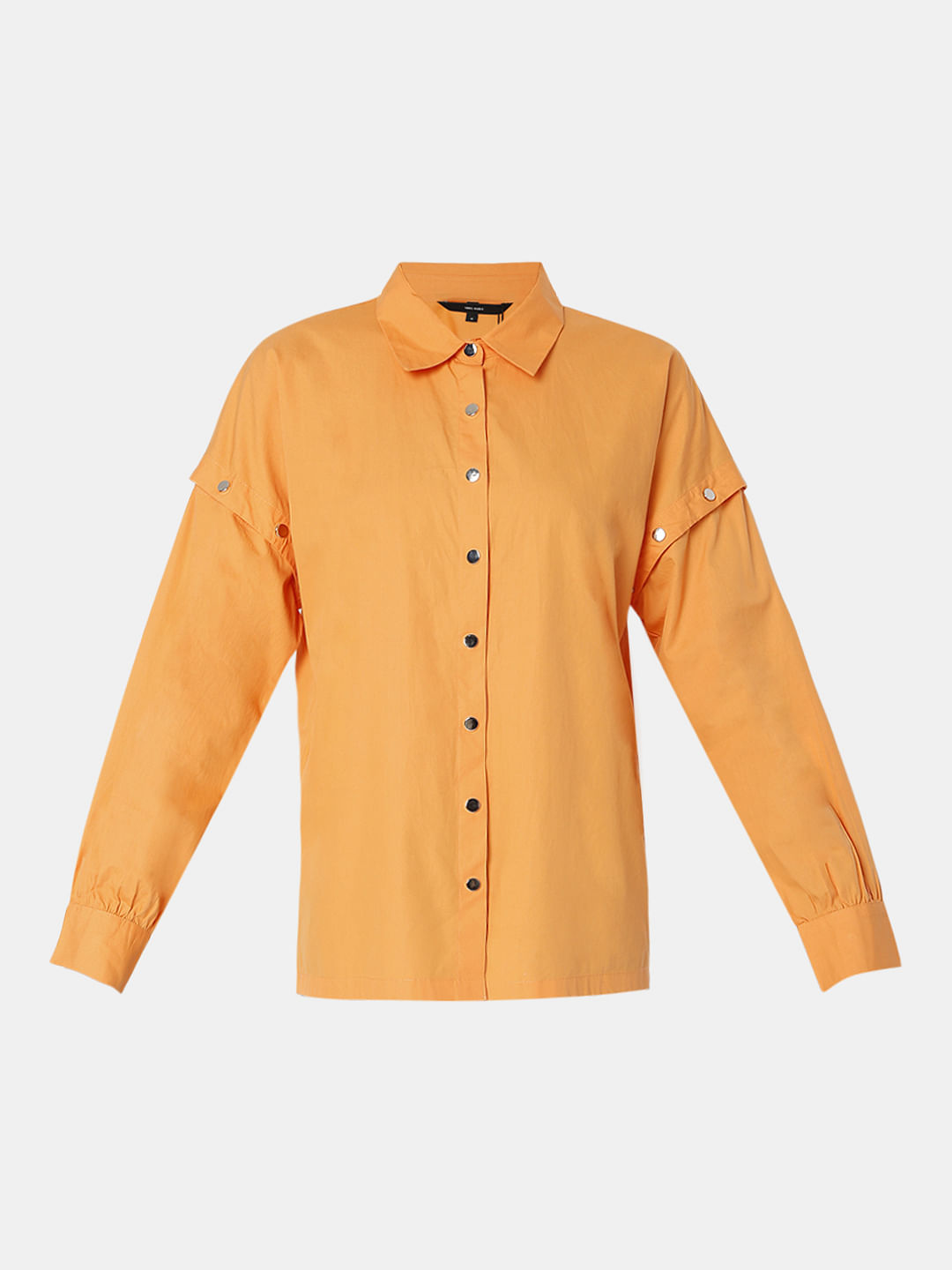 Orange Poplin Shirt