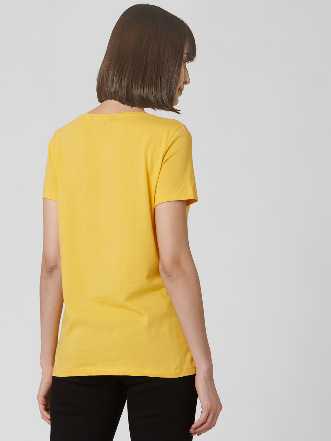 Yellow Quote Print T-Shirt
