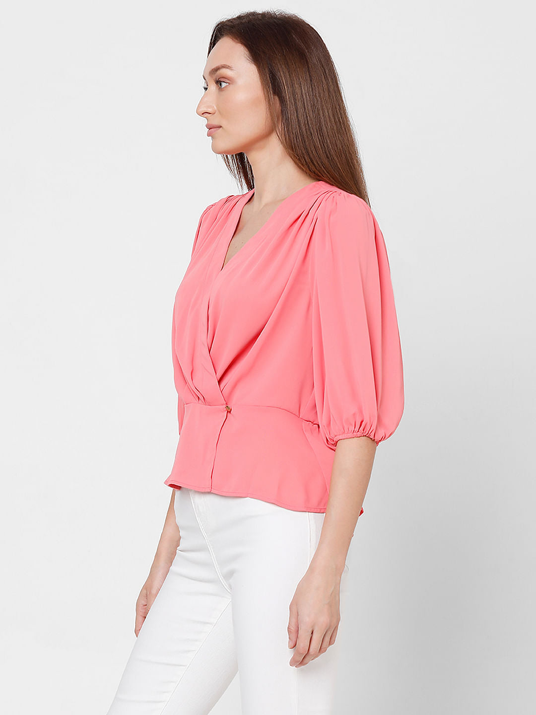 Pink Wrap Top