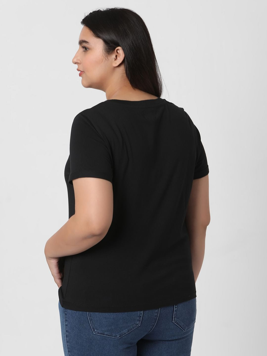 Curve Black Organic Cotton T-Shirt